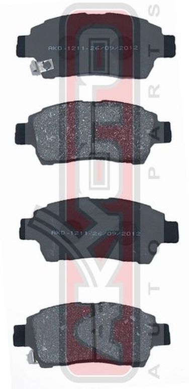 Akyoto AKD-1211 Колодки тормозные дисковые передние - 1