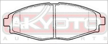 Akyoto AKD-1253 Колодки тормозные дисковые передние - 2