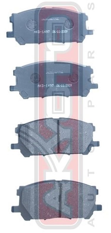 Akyoto AKD-1497 Колодки тормозные дисковые передние - 1