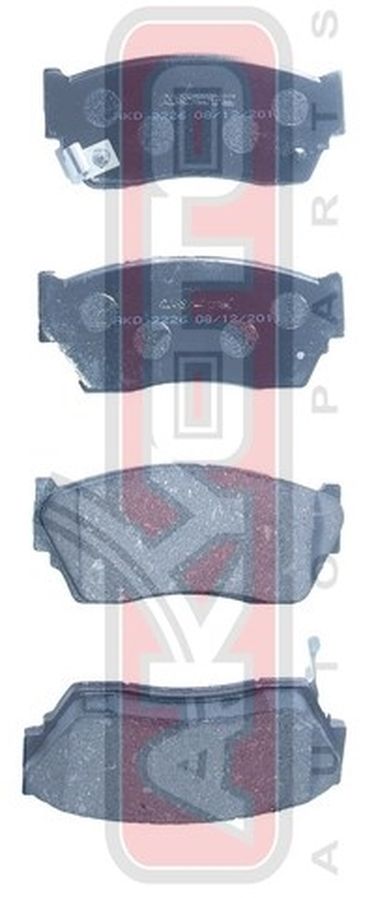 Akyoto AKD-2226 Колодки тормозные дисковые передние - 1