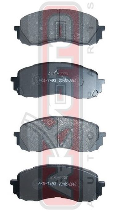 Akyoto AKD-7493 Колодки тормозные дисковые передние - 1