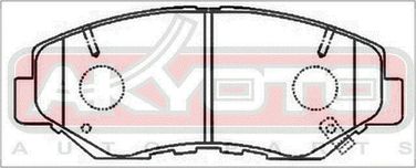 Akyoto AKD-8485 Колодки тормозные дисковые передние - 2