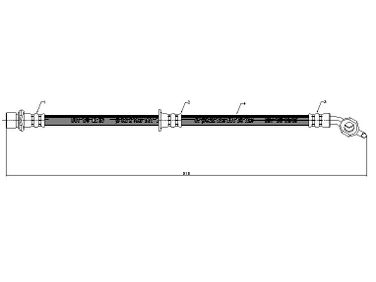 SAT ST-90947-02668 Шланг тормозной - 1