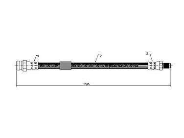 SAT ST-4650A083 Шланг тормозной задний - 2