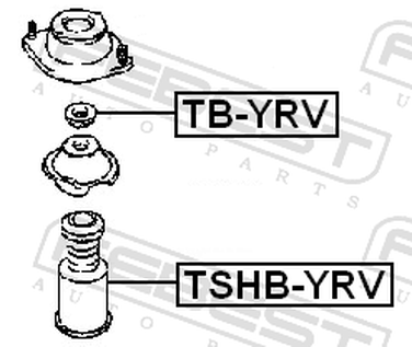 Febest TSHB-YRV Пыльник-отбойник амортизатора | перед прав/лев | - 2