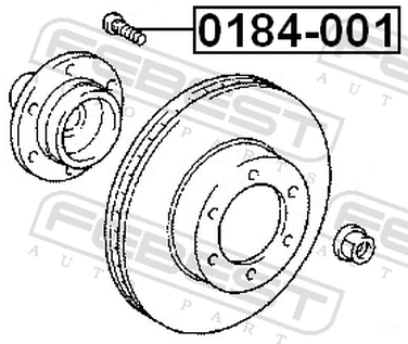 Febest 0184-001 Шпилька колесная - 2