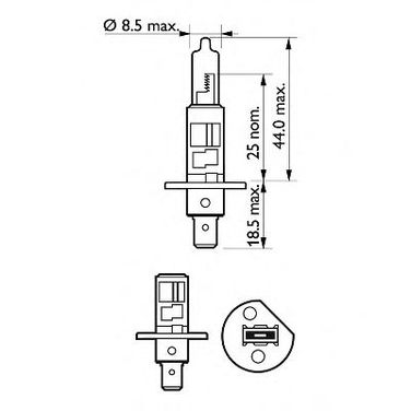 Philips 12454 RAC1 Снят с производства Лампа 12V H1 100w rally - 3