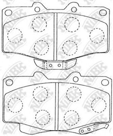 NIBK PN1219 Колодки тормозные дисковые | перед | - 2