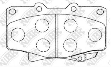 NIBK PN1242 Колодки тормозные дисковые | перед | - 2