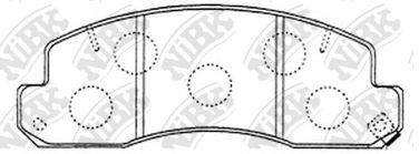 NIBK PN1388 Колодки тормозные дисковые | перед | - 2