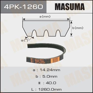 Masuma 4PK-1260 Ремень поликлиновый 4pk1260 - 1