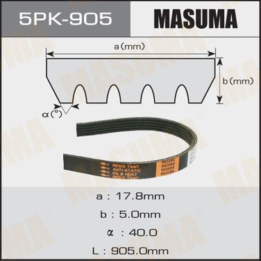 Masuma 5PK905 Ремень поликлиновой - 1