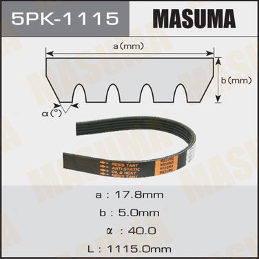 Masuma 5PK-1115 Ремень поликлиновый 5pk1115 - 1