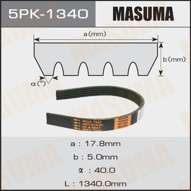 Masuma 5PK-1340 Ремень поликлиновый 5pk1340 - 1