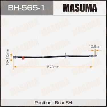 Masuma BH-565-1 Шланг тормозной | зад | - 1