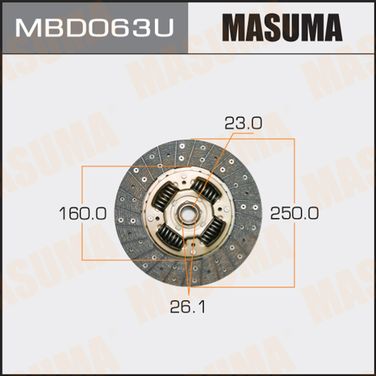 Masuma MBD063U Диск сцепления - 1