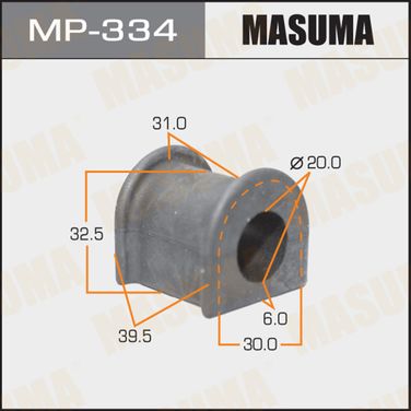 Masuma MP-334 Втулка заднего стабилизатора d20мм | зад | - 1