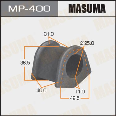 Masuma MP-400 Втулка переднего стабилизатора d25мм | перед | - 1
