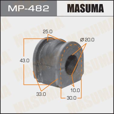 Masuma MP482 Втулка стабилизатора | перед | - 1