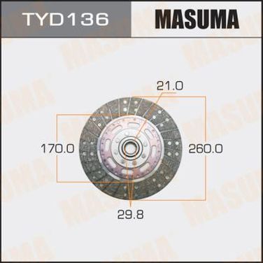 Masuma TYD136 Диск сцепления - 1