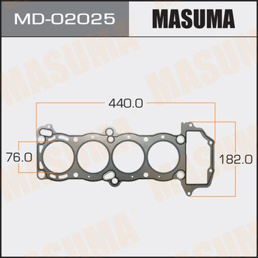 Masuma MD-02025 Прокладка головки блока цилиндров - 1