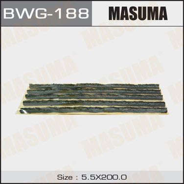 Masuma BWG-188 Шнурки черные L=200мм (комплект 5шт) - 1