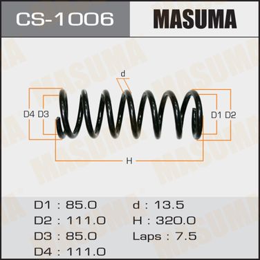 Masuma CS-1006 Пружина ходовой части передняя - 1