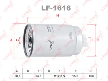 LYNXauto LF-1616 Фильтр топливный - 1