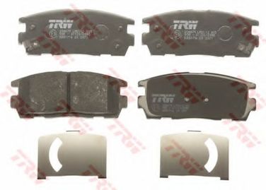 TRW GDB1716 Колодки тормозные дисковые | зад | - 2