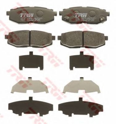 TRW GDB3442 Колодки тормозные дисковые | зад | - 2