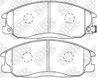 NIBK PN0103 Колодки тормозные дисковые | перед | - 1