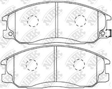 NIBK PN0103 Колодки тормозные дисковые | перед | - 2