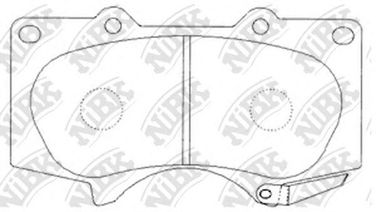 NIBK PN1482 Колодки тормозные дисковые | перед | - 2