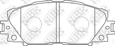 NIBK PN1508 Колодки тормозные дисковые | перед | - 2
