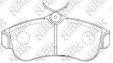 NIBK PN2180 Колодки тормозные дисковые | перед | - 2