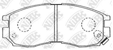 NIBK PN3271 Колодки тормозные дисковые | перед | - 2