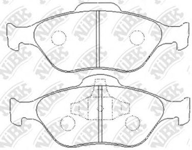 NIBK PN5495 Колодки тормозные дисковые | перед | - 2