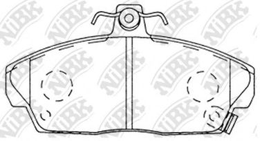 NIBK PN8103 Колодки тормозные дисковые | перед | - 2