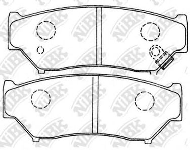 NIBK PN9301 Колодки тормозные дисковые | перед | - 2