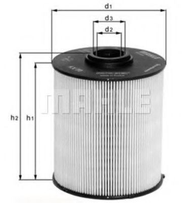 Knecht KX182/1DECO Снят, замена kx182/1d Фильтр топливный - 2