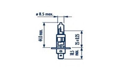 Narva 48708 Лампа H1 24V 70W P14.5s heavy duty - 1
