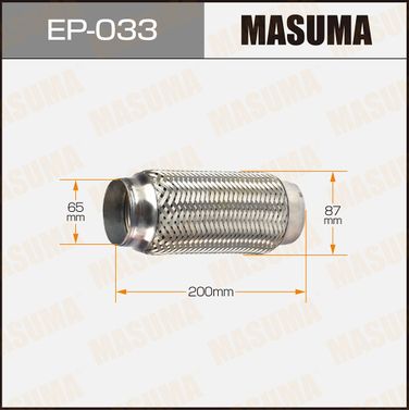 Masuma EP-033 Гофра глушителя 65x200 - 1