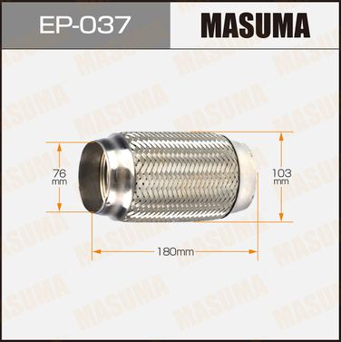 Masuma EP-037 Гофра глушителя 76x180 - 1