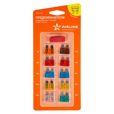 AIRLINE AFU-S-03 Предохранители стандарт в блистере (10 шт. 5-30а) - 1