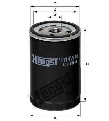 Hengst H14W40 Фильтр масляный - 2