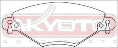 Akyoto AKD-0183 Колодки тормозные дисковые передние - 2