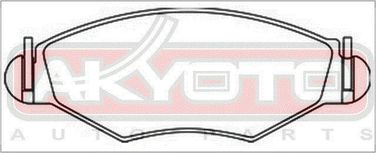 Akyoto AKD-0201 Колодки тормозные дисковые передние - 2