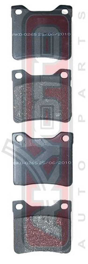 Akyoto AKD-0265 Колодки тормозные дисковые задние - 1