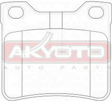 Akyoto AKD-0265 Колодки тормозные дисковые задние - 2