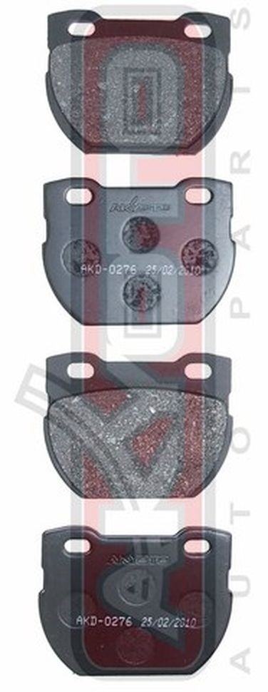 Akyoto AKD-0276 Колодки тормозные дисковые задние - 1
